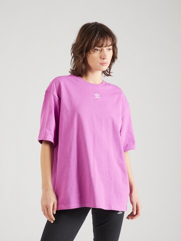 ADIDAS ORIGINALS T-shirt 'Adicolor Essentials' i lila: framsida