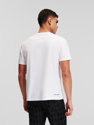 Karl Lagerfeld Тениска 'Kameo' в бяло