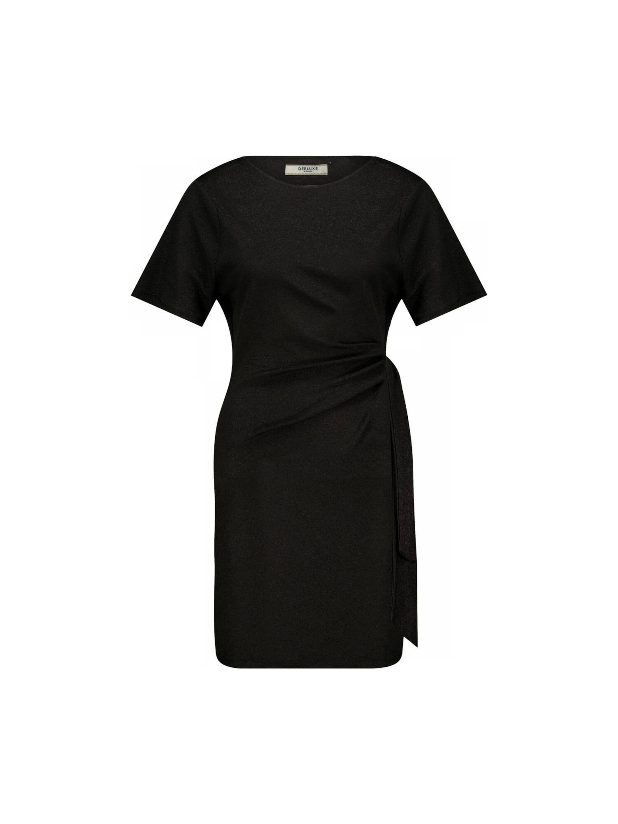 Deeluxe Kleid 'Shinyse' in Schwarz: Vorderseite