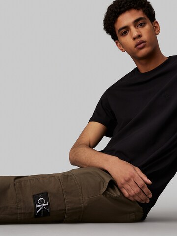 Calvin Klein Jeans Tapered Cargo Pants in Green