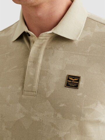 PME Legend Shirt 'PME LEGEND - Polo shirt in piqué with allover print' in Beige