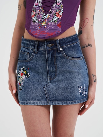 Ed Hardy Пола в синьо: отпред