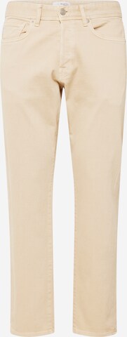 Regular Jean 'SCOTT' SELECTED HOMME en beige : devant