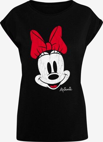 T-shirt 'Mickey Mouse - Minnie Beaten Face' ABSOLUTE CULT en noir : devant