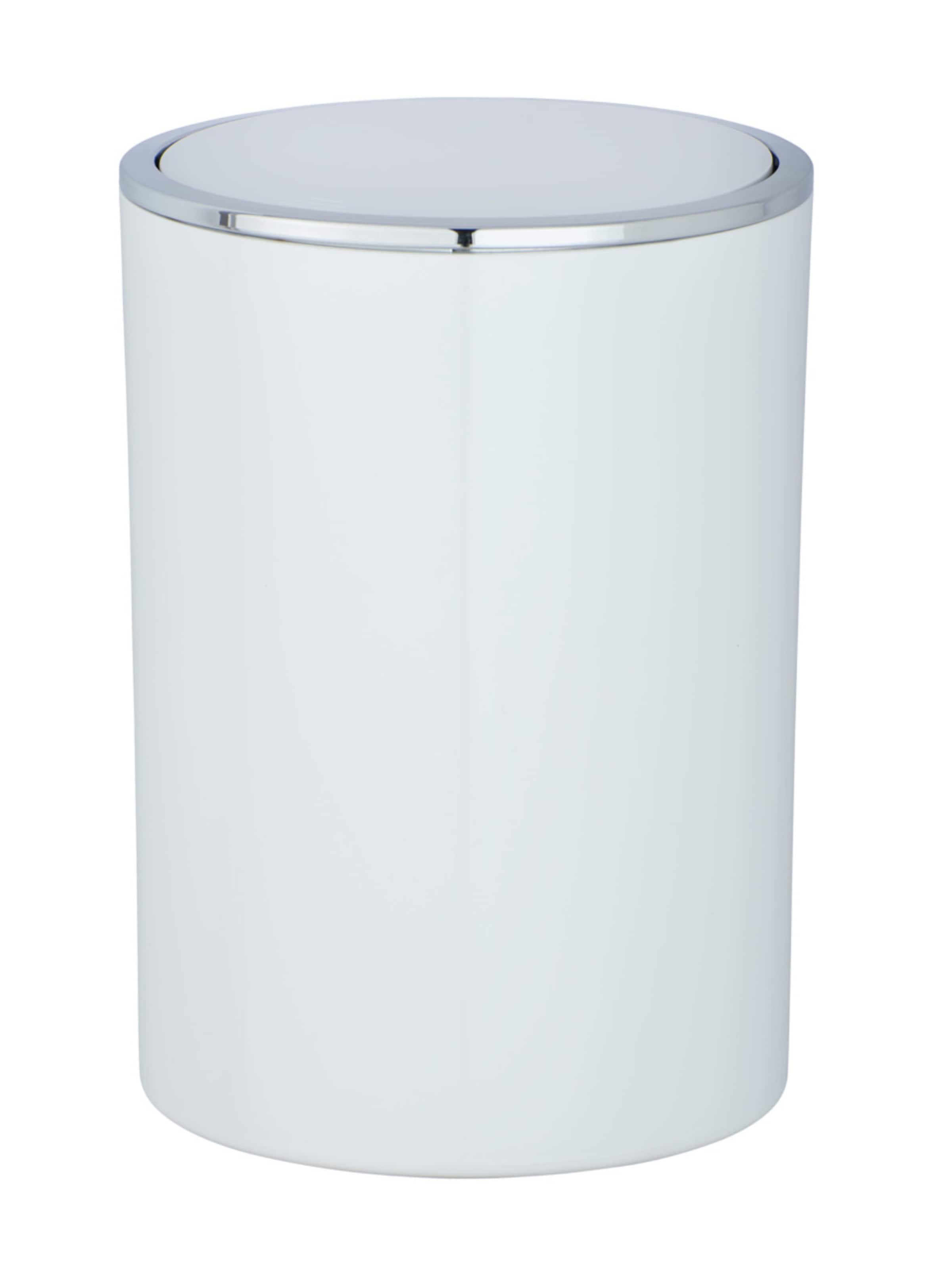 Wenko Schwingdeckeleimer 'Inca' in weiß, Produktansicht