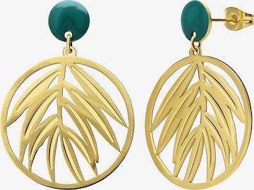 Boucles d'oreilles Lucardi en or : devant