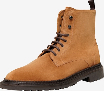 Henry Stevens Veterboots 'Winston PDB1' in Bruin: voorkant