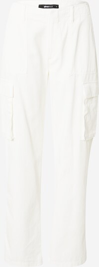 Gina Tricot Klapptaskutega püksid valge, Tootevaade
