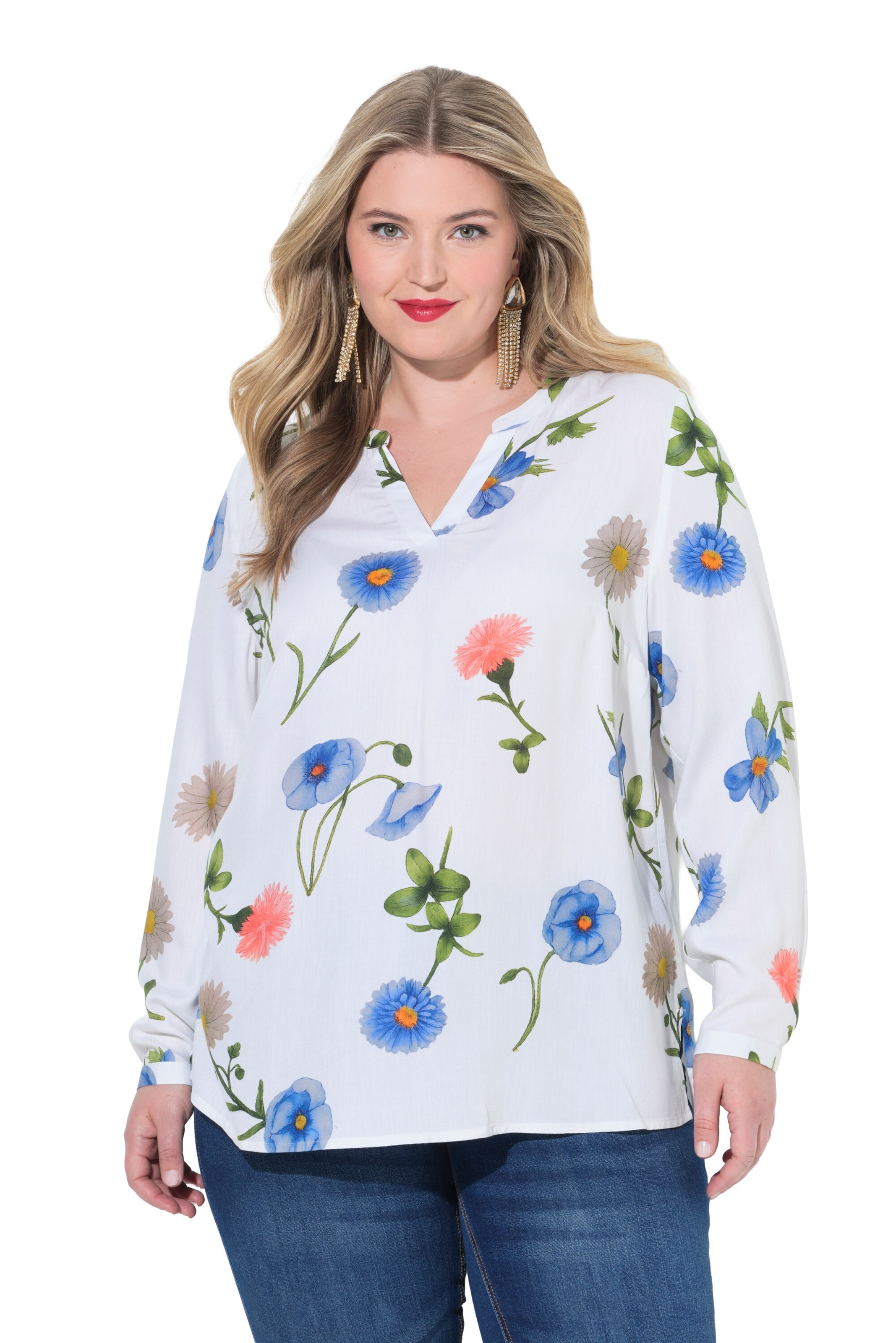 MIAMODA Blouse in Wit: voorkant