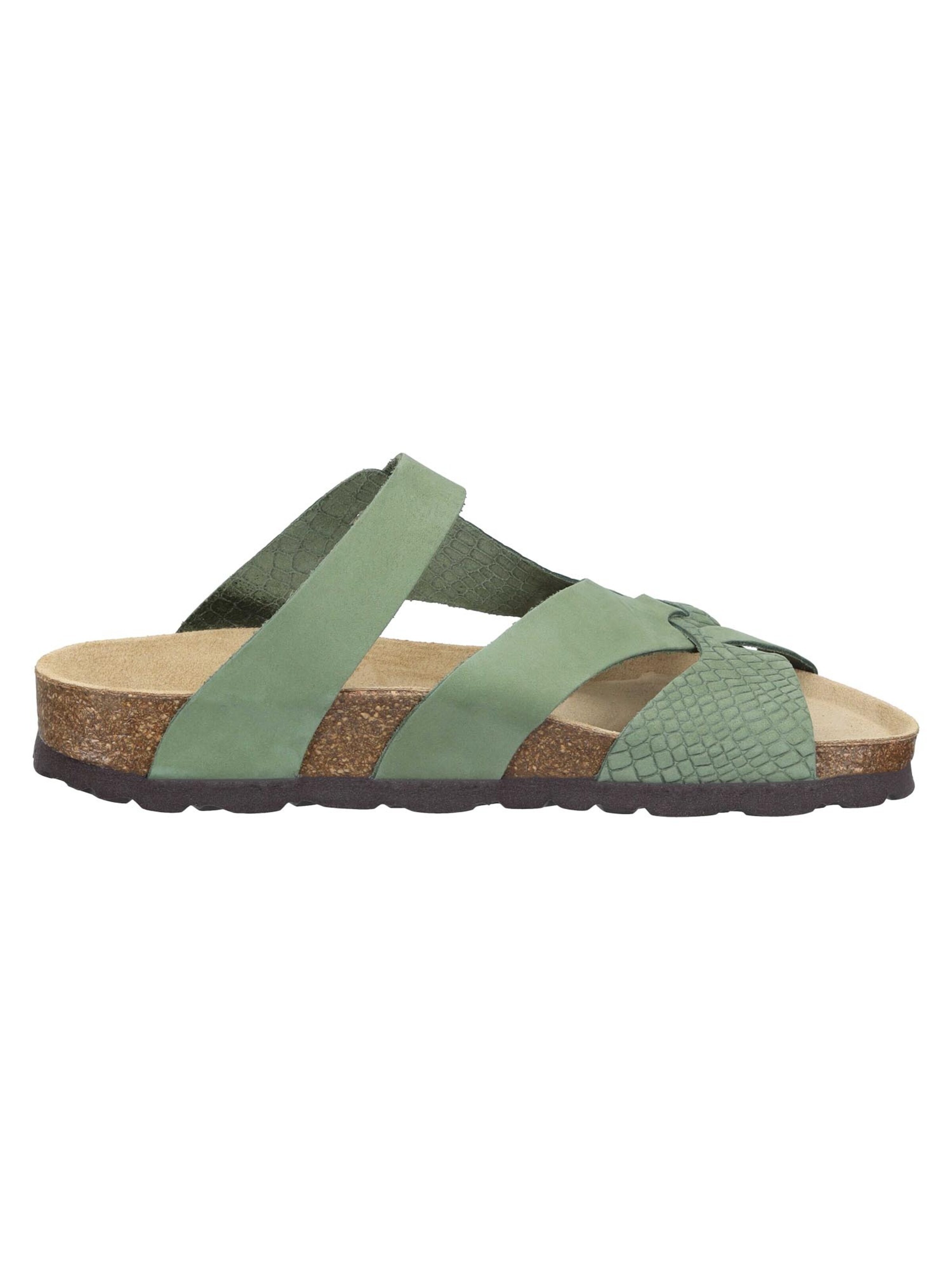 DR. BRINKMANN Mules 'Oliva' in Green