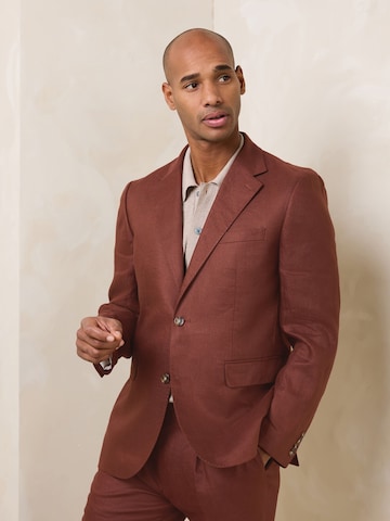 Next Slim fit Blazer 'N. Premium' in Brown: front