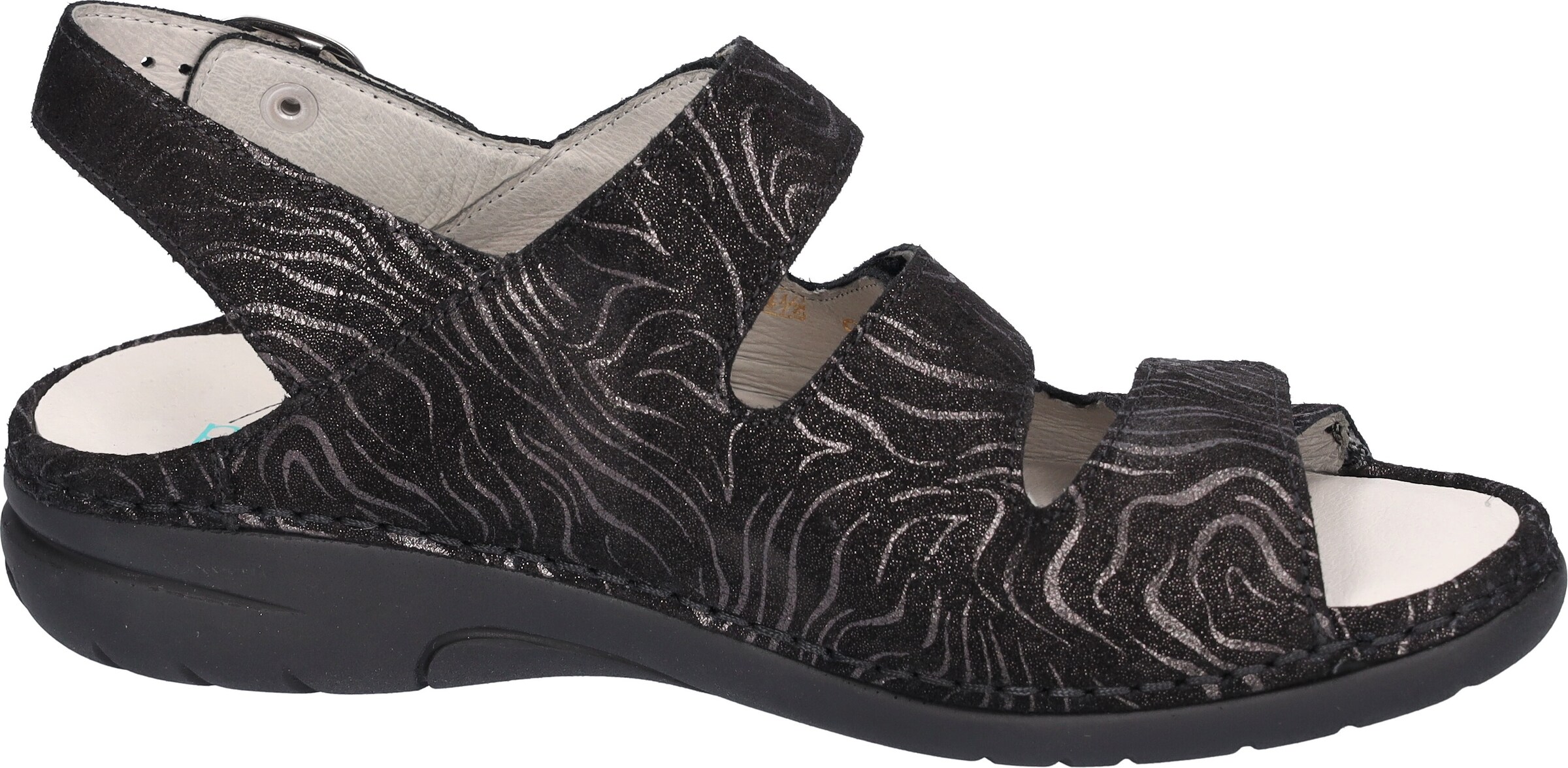 WALDLÄUFER Sandale in Schwarz