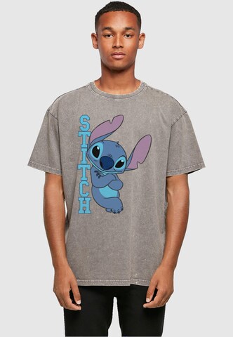 ABSOLUTE CULT Shirt 'Lilo And Stitch - Posing' in Grijs: voorkant