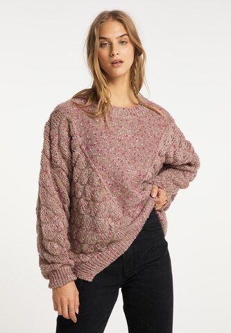 IZIA - Jersey talla grande en rosa: frente