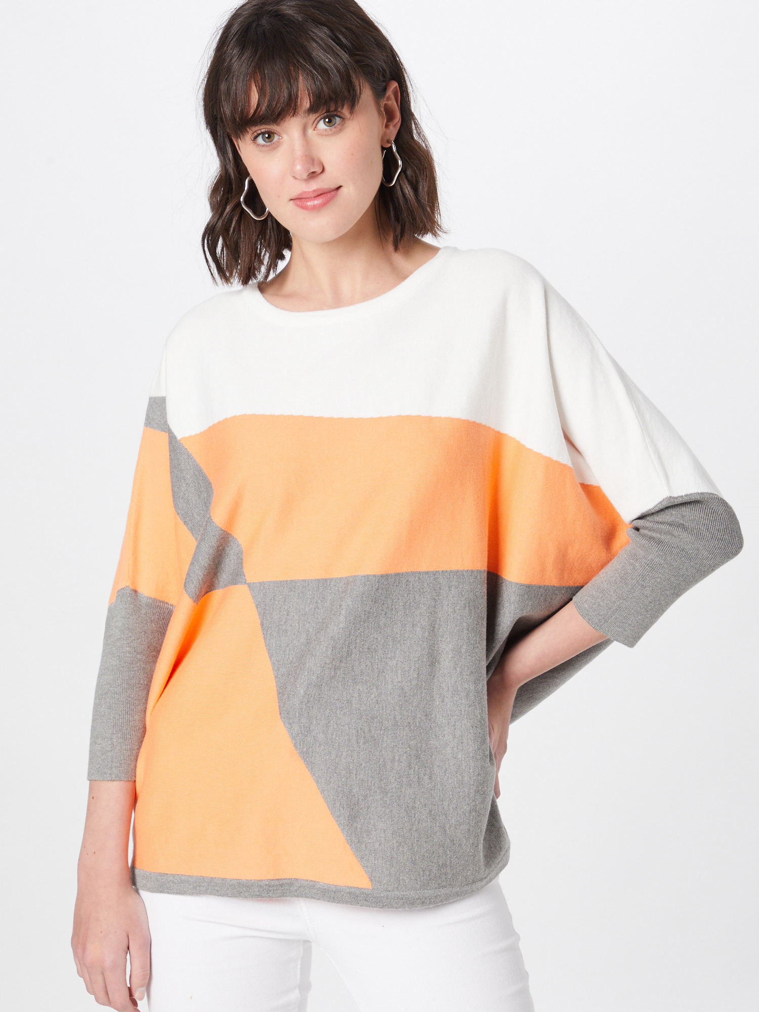 Kobiety Plus size Cartoon Sweter w kolorze Mieszane Kolorym 