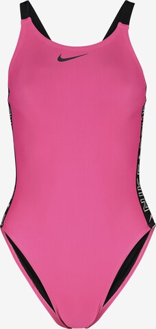 Nike Swim Active Swimsuit in Pink: front