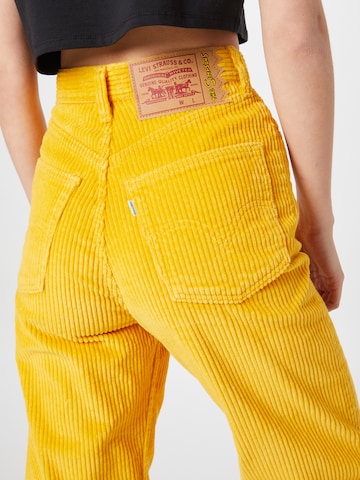 LEVI'S ®Loosefit Hlače 'XSimpsons Highloose Cord' - žuta boja