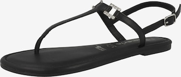 TAMARIS T-Bar Sandals in Black: front