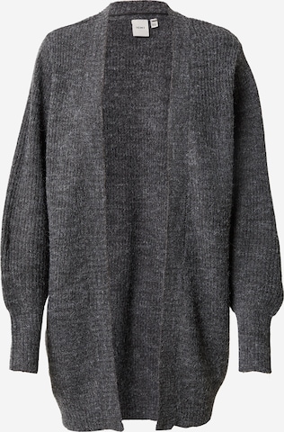 ICHI Knit Cardigan in Grey: front