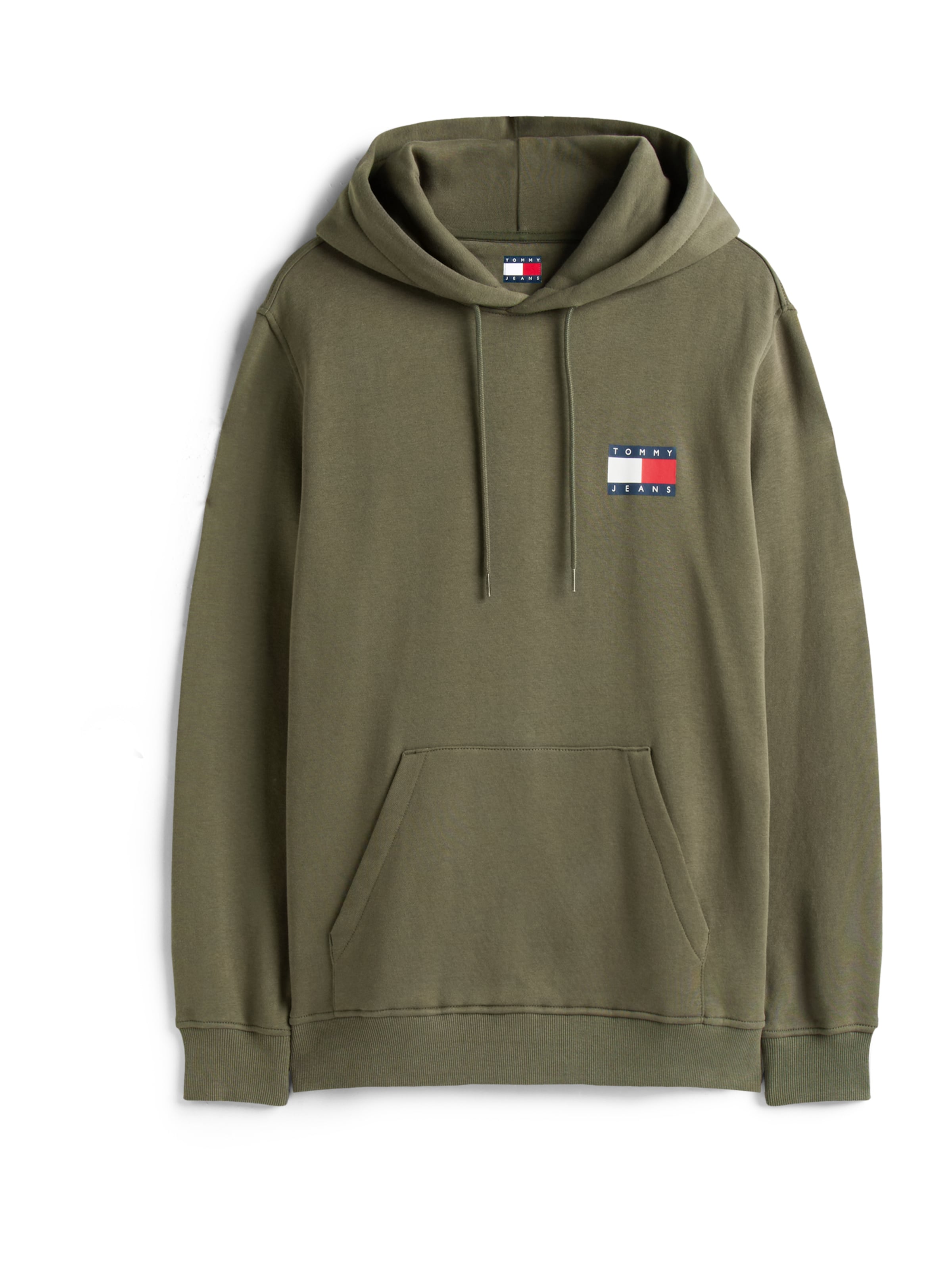 žalia Tommy Jeans Megztinis be užsegimo 'ESSENTIAL': priekis