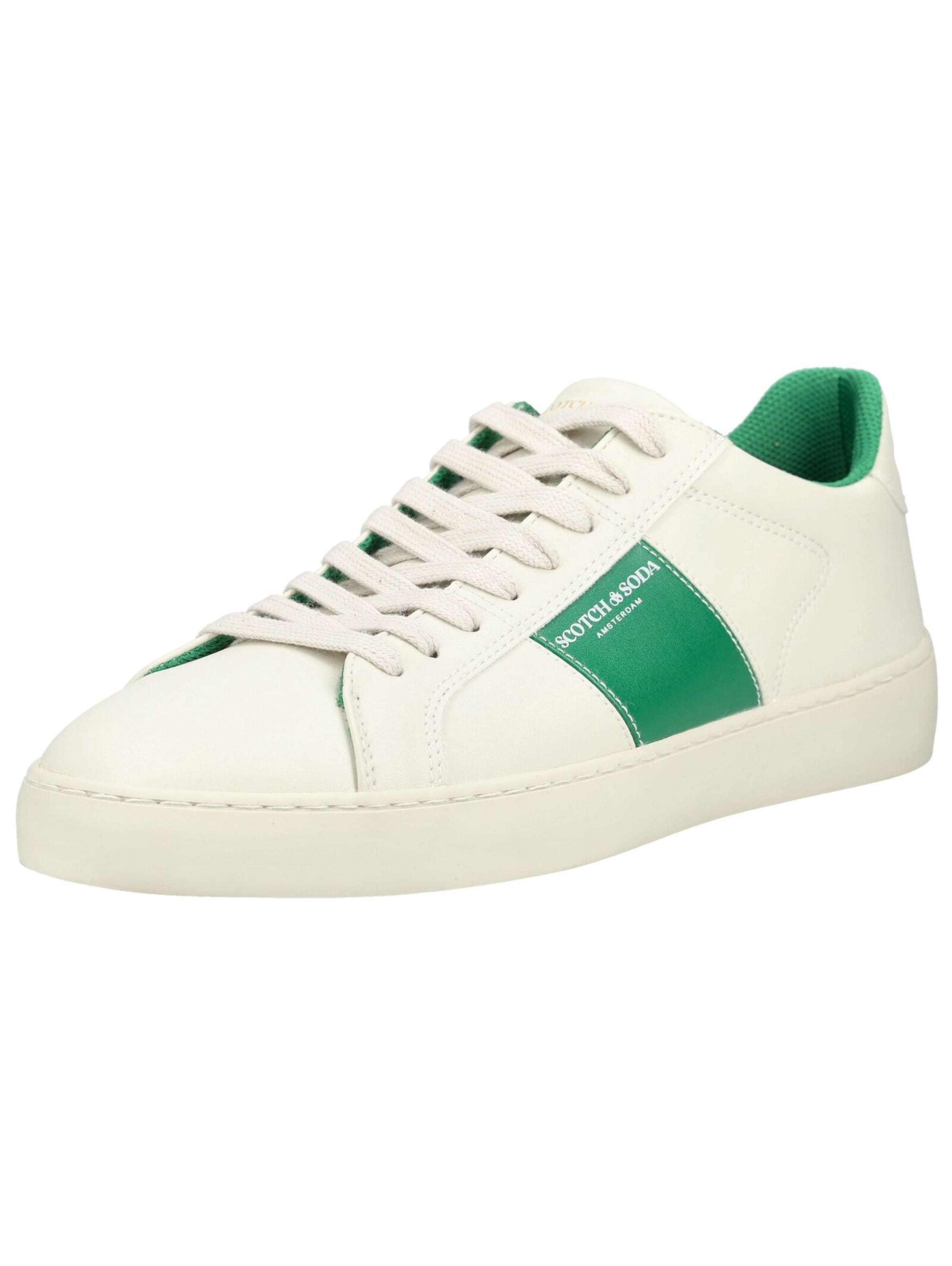 SCOTCH & SODA Baskets basses en sable / vert gazon, Vue avec produit