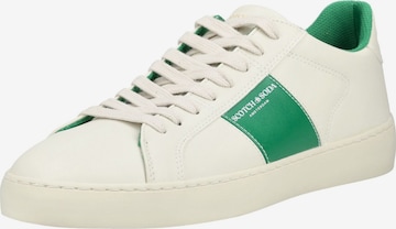 Baskets basses SCOTCH & SODA en beige : devant