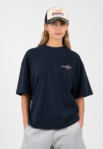 Prohibited - Camisa 'Running Club' em azul