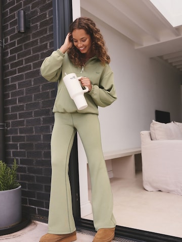 Felpa di self. in verde