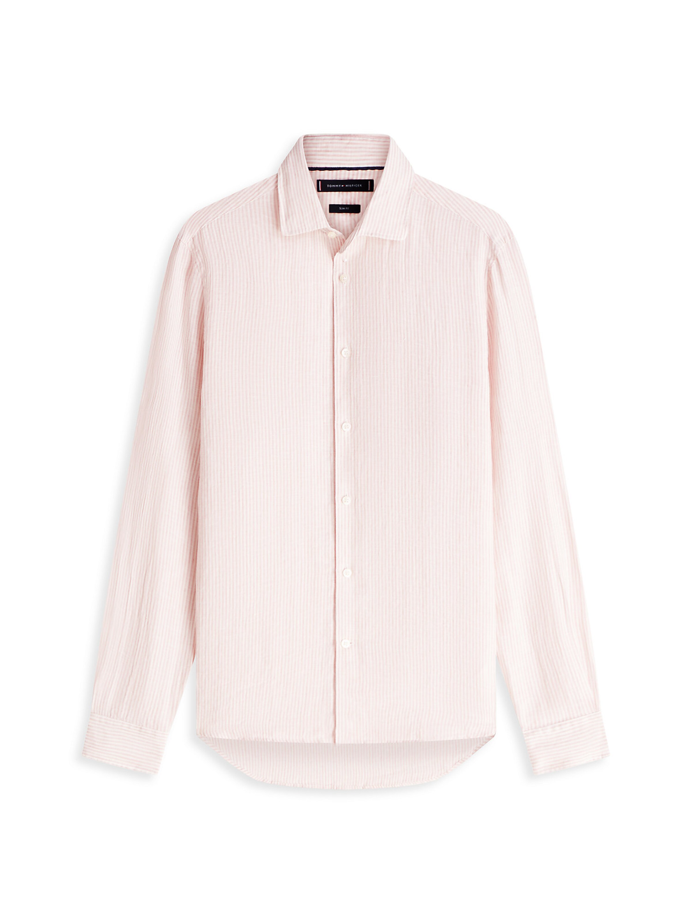 TOMMY HILFIGER Slim fit Business shirt in Pink: front