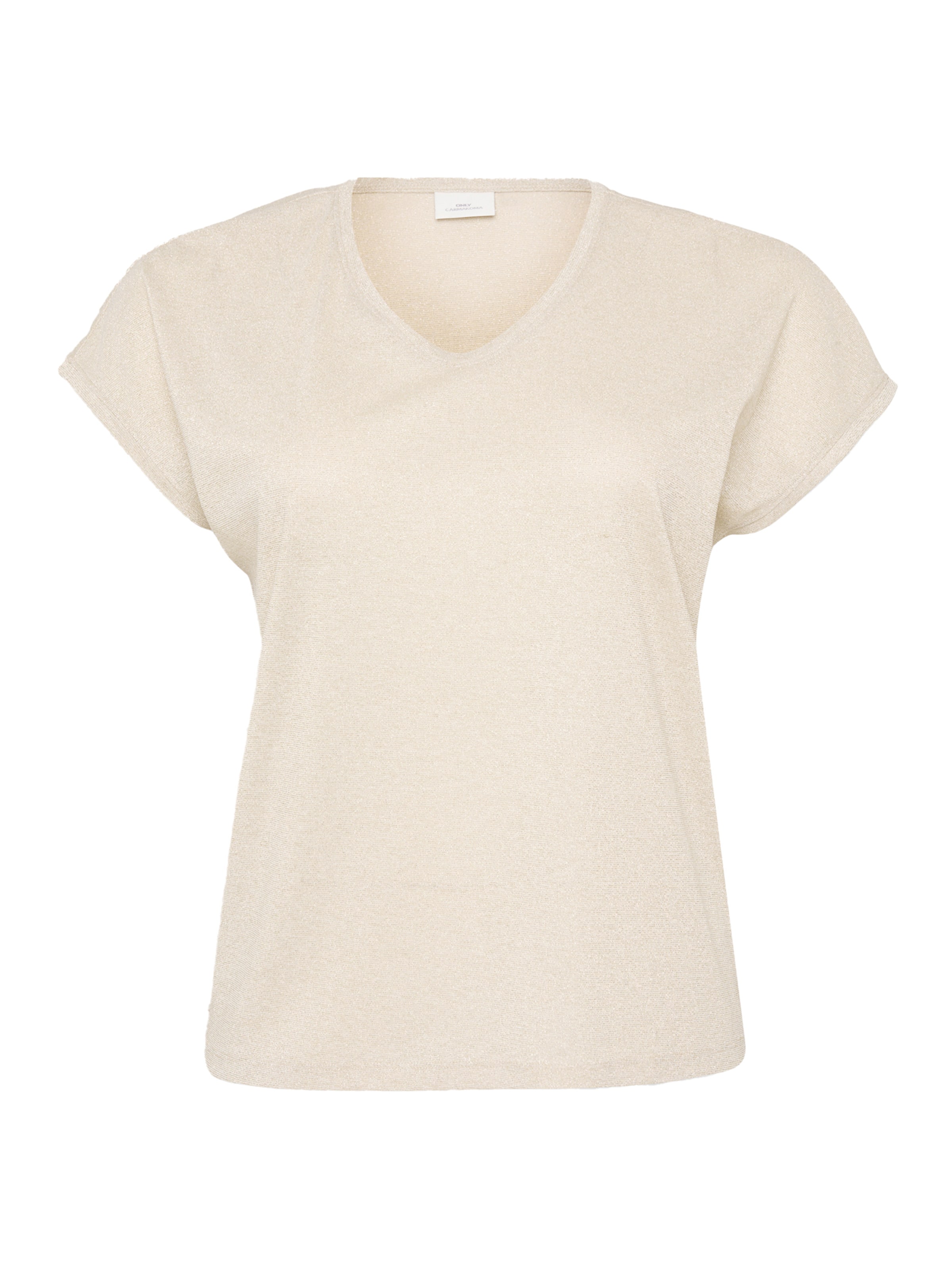 ONLY Carmakoma Majica 'CARSILVERY' | zlata barva: sprednja stran