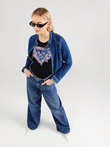 GUESS Shirt 'PEONY' in Black