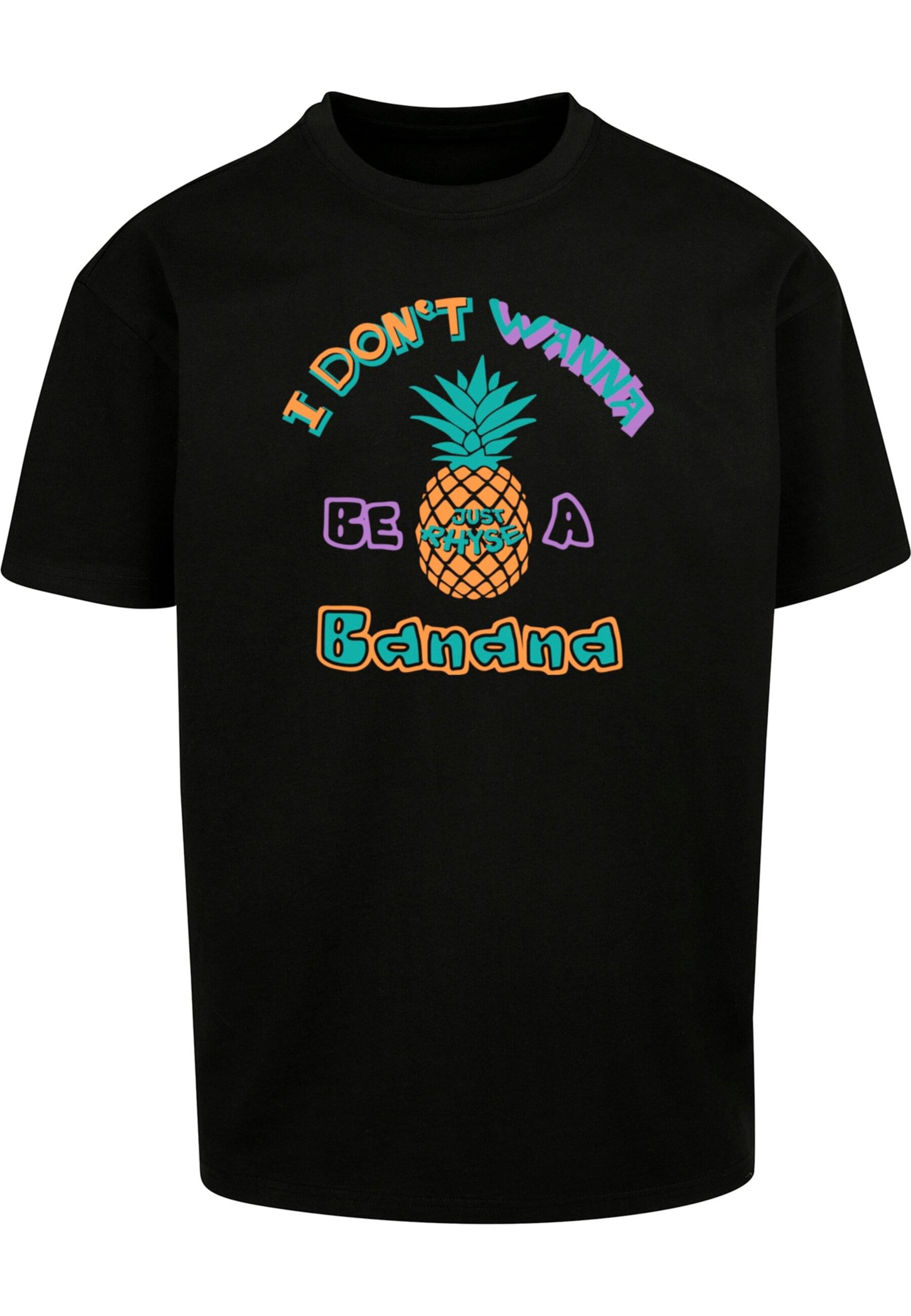 T-Shirt 'Banana' Just Rhyse en noir : devant