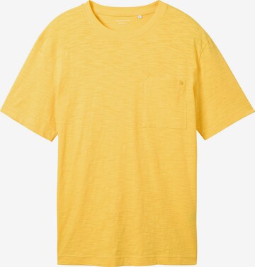 T-Shirt TOM TAILOR en jaune : devant