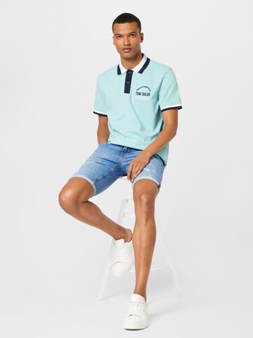 TOM TAILOR Poloshirt in Grün