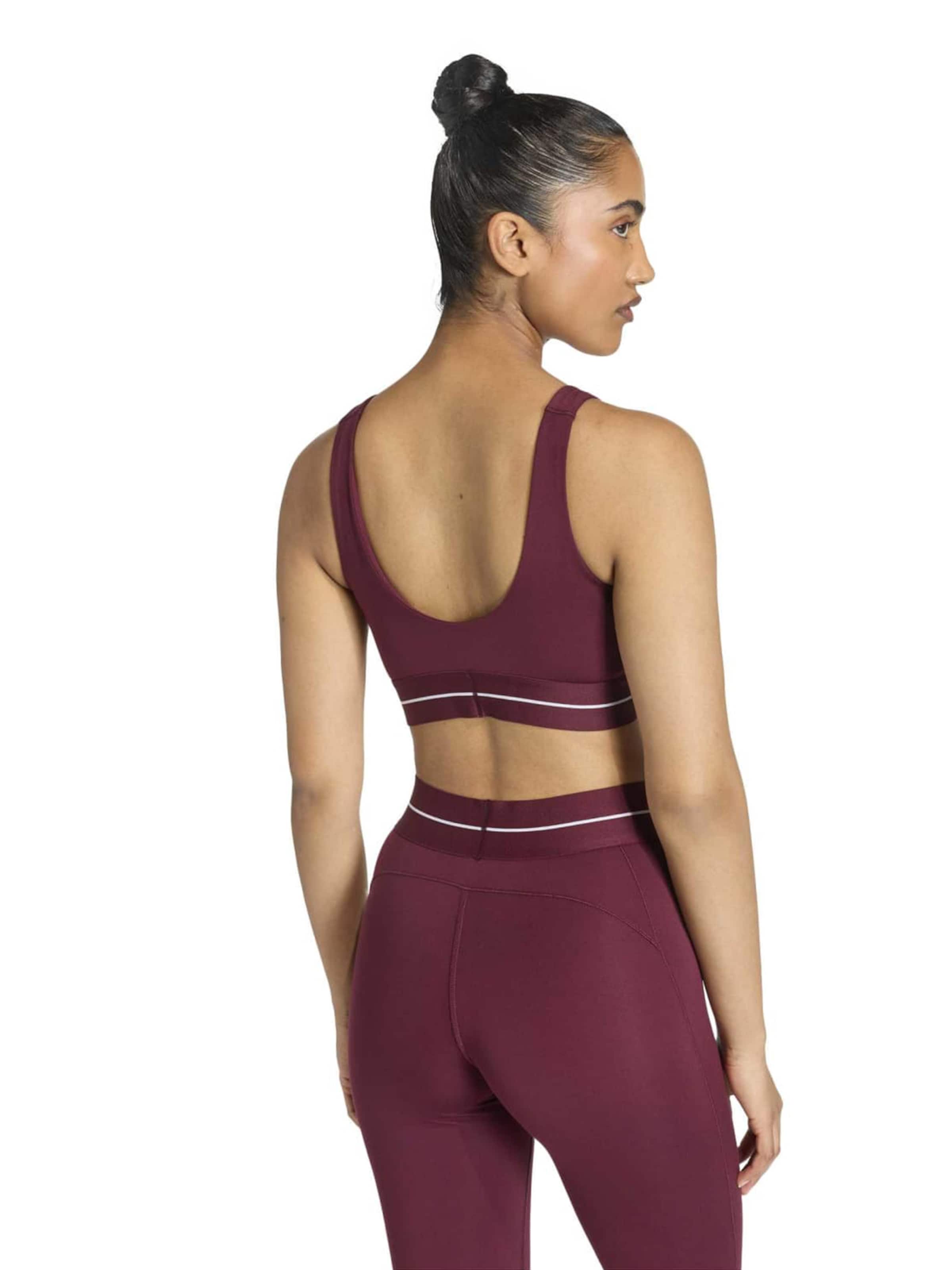 ADIDAS PERFORMANCE Bustier Športni nederček 'Hyperglam' | rjava barva: zadnja stran