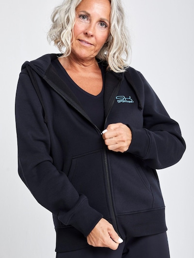 SPORTKIND Sports jacket 'Unisex Zip Hoodie' in XS in Black, Item view