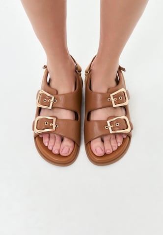 CESARE GASPARI Sandal in Brown