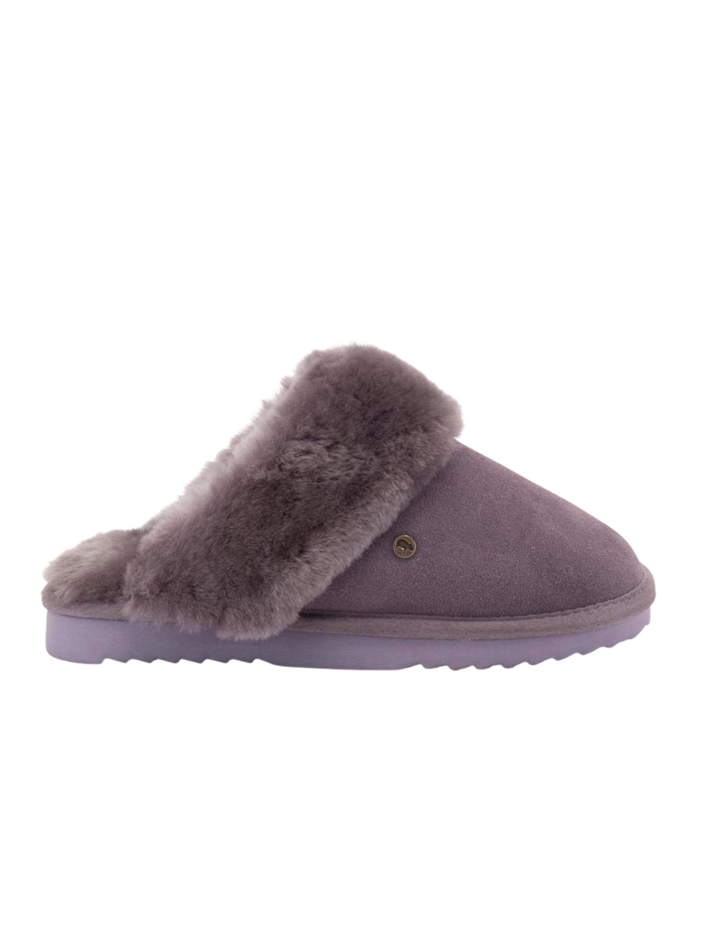 Warmbat Huisschoenen 'Flurry' in Lila: voorkant