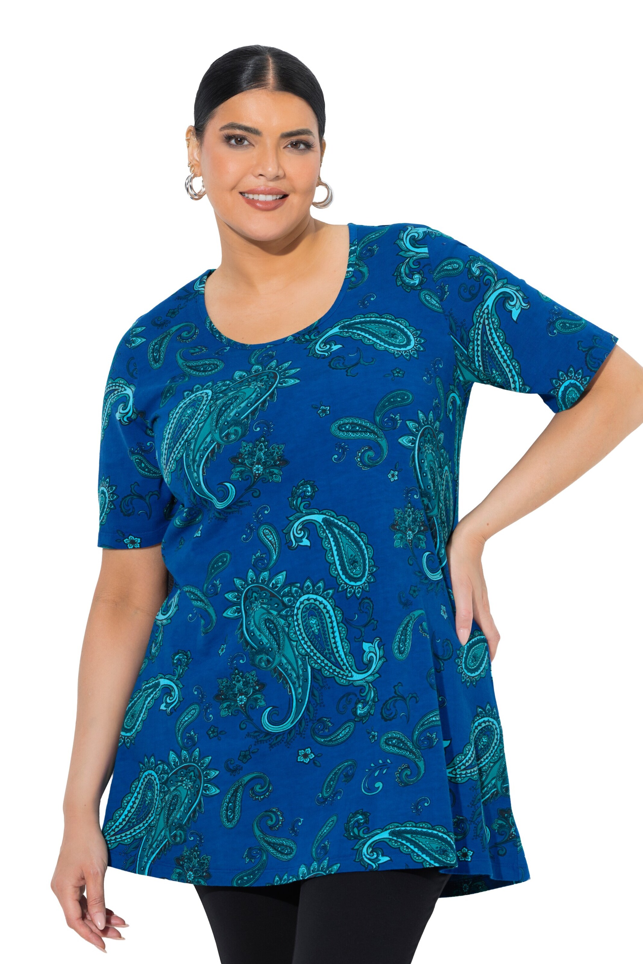 Ulla Popken Shirt in Blauw: voorkant