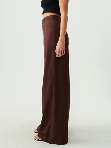 Sável Wide leg Trousers 'ASUKA' in Brown