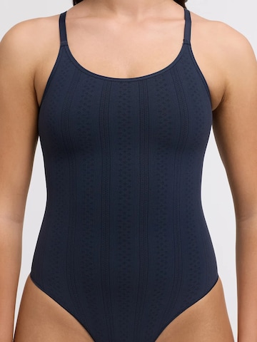 cfab - Body moldeador 'Jacquard Shapewear with String' en azul