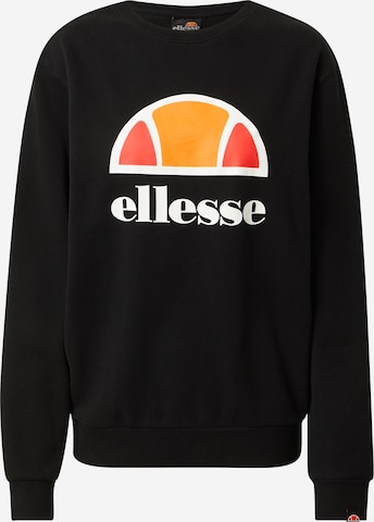 ELLESSE Athletic Sweatshirt 'Corneo' in Black: front