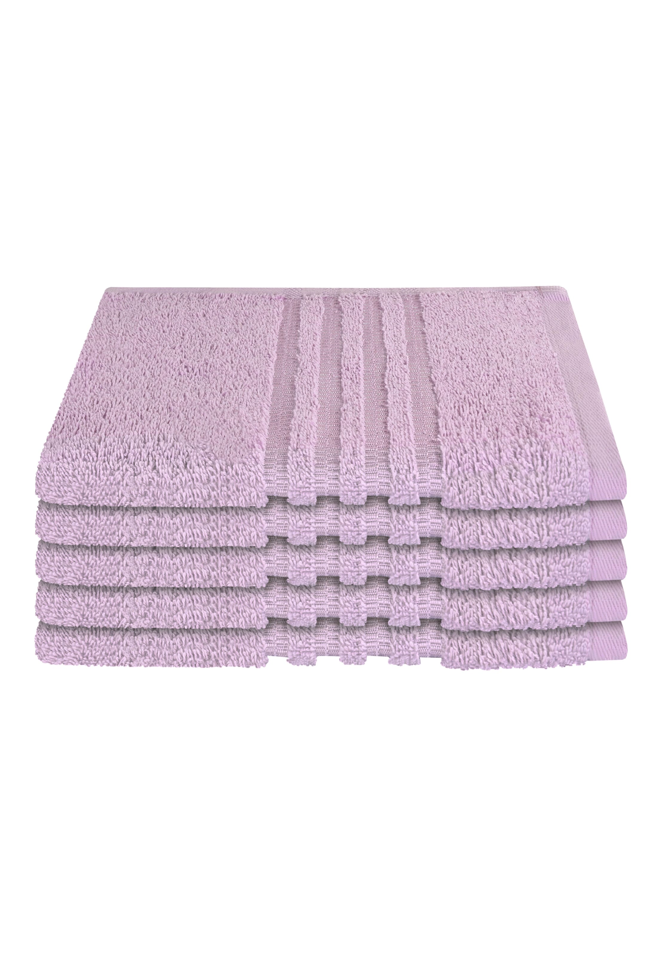 SCHIESSER Handdoek 'Milano' in Roze: voorkant