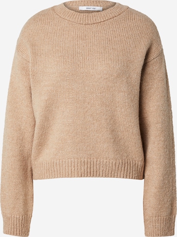 ABOUT YOU Sweater in Beige: front