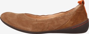 THINK! Ballet Flats in Brown: front