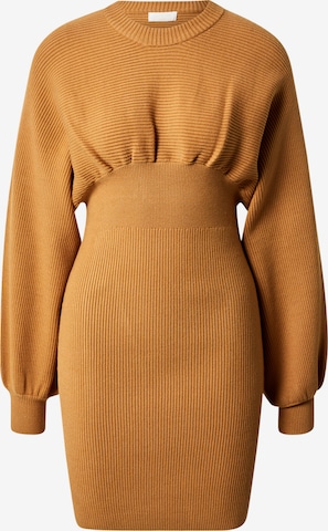 LeGer by Lena Gercke Knitted dress 'Camille' in Beige: front