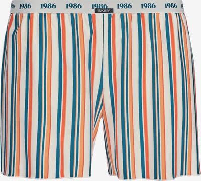 Skiny Pidžama hlače u tamno plava / narančasta / tamno narančasta / bijela, Pregled proizvoda