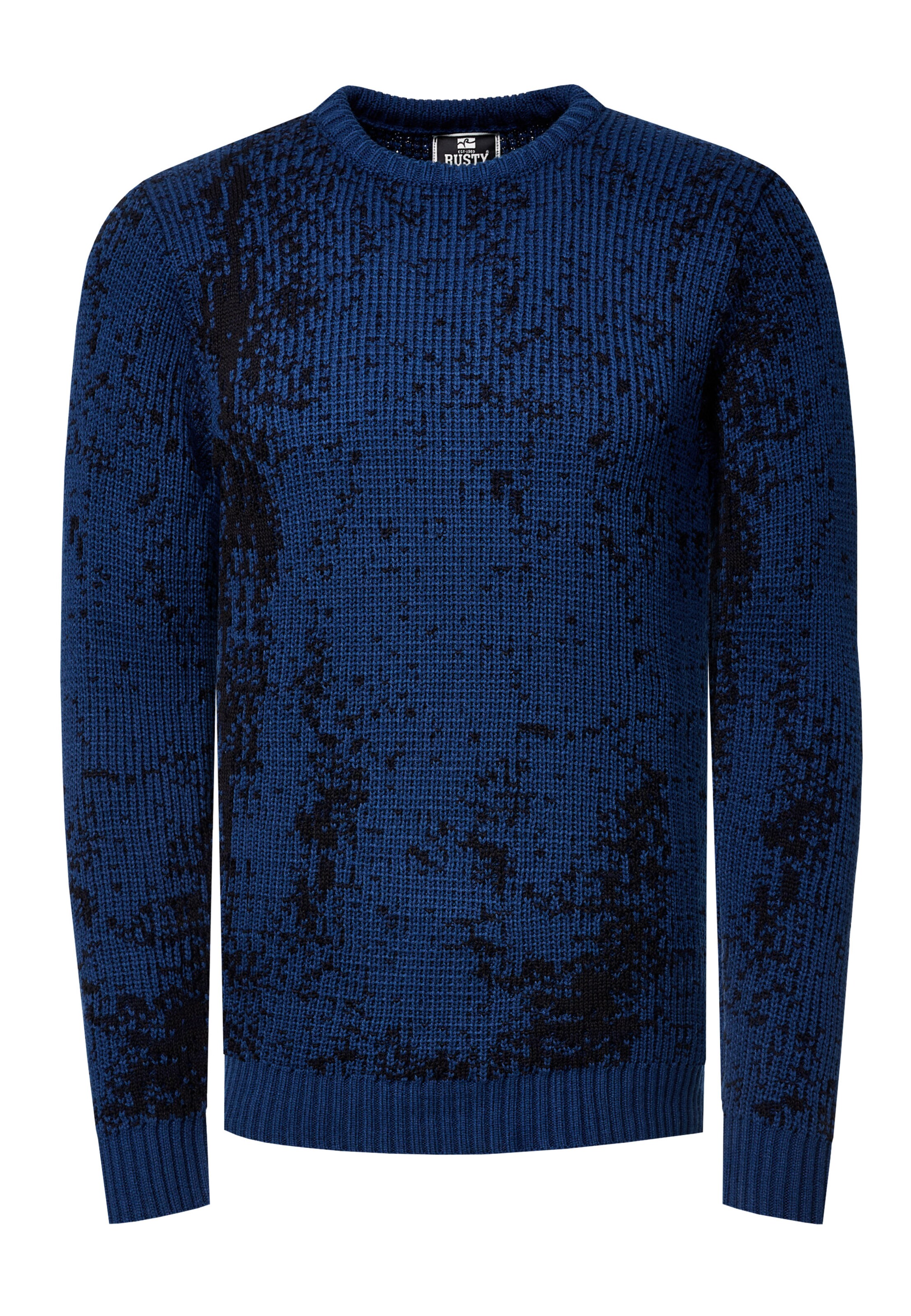 Rusty Neal Pullover in Blau: Vorderseite
