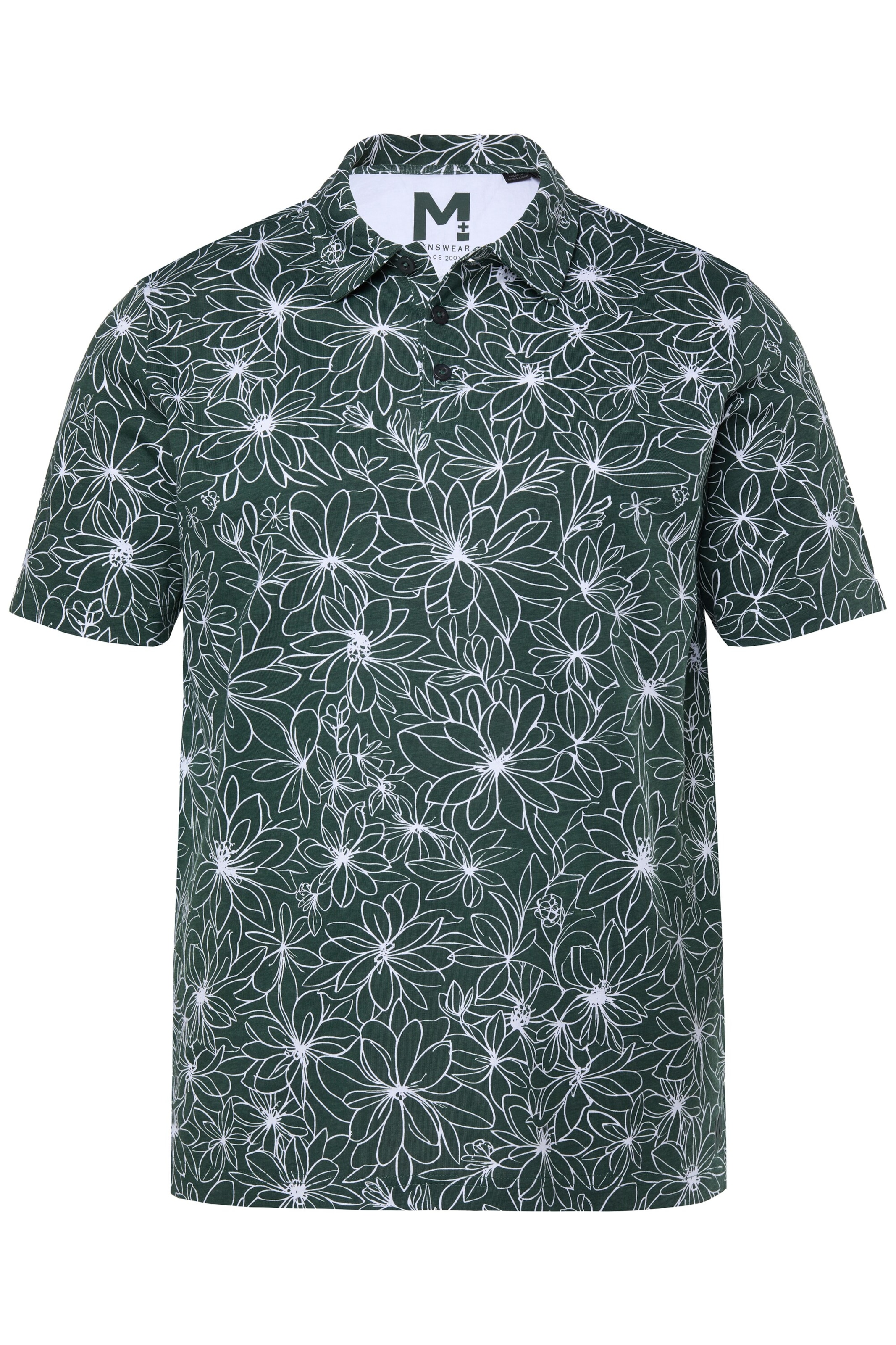 Men Plus Shirt in Grün: Vorderseite