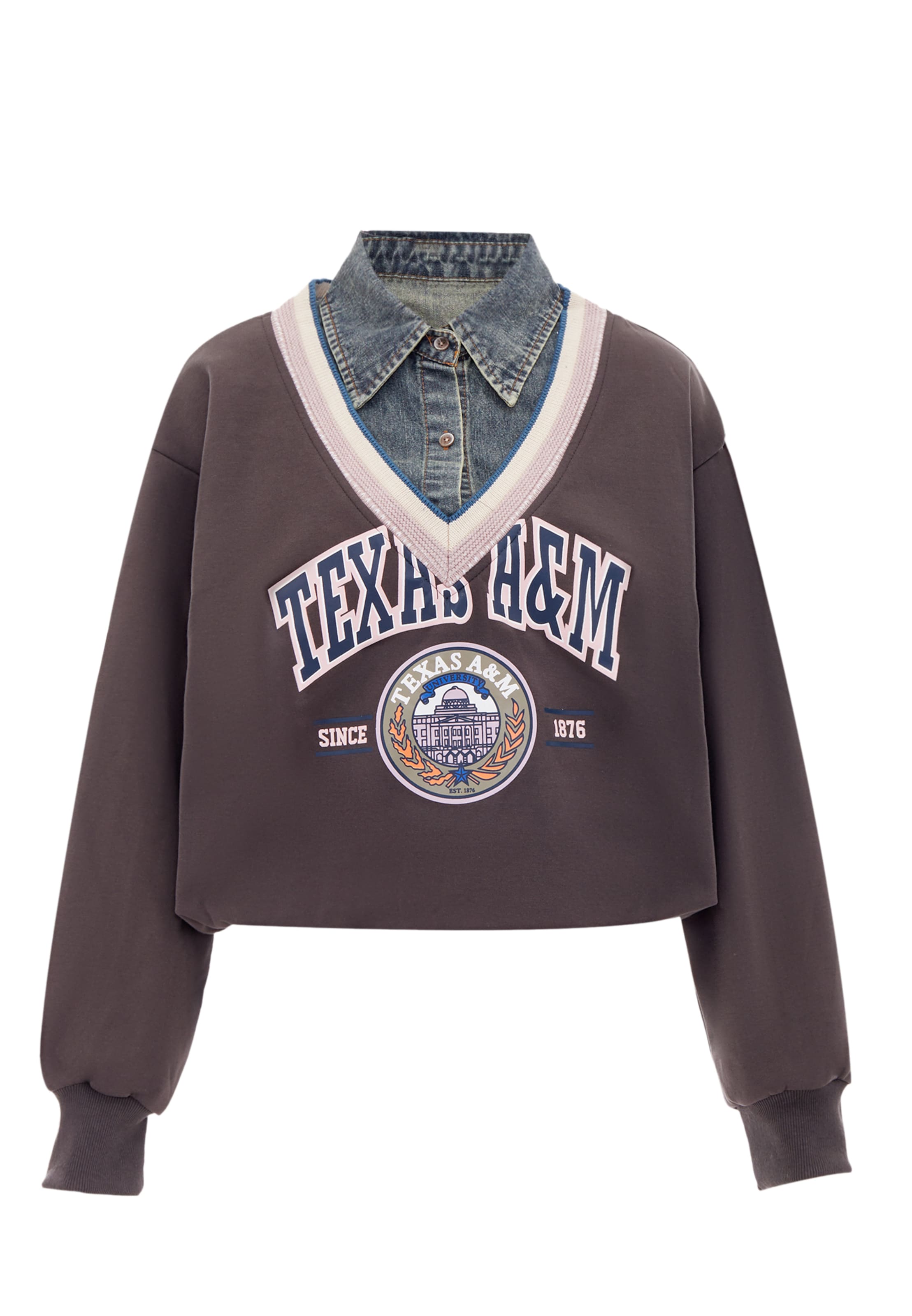 Sweat-shirt HOMEBASE en violet : devant